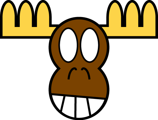 Avatar shaped like a cartoon moose's head